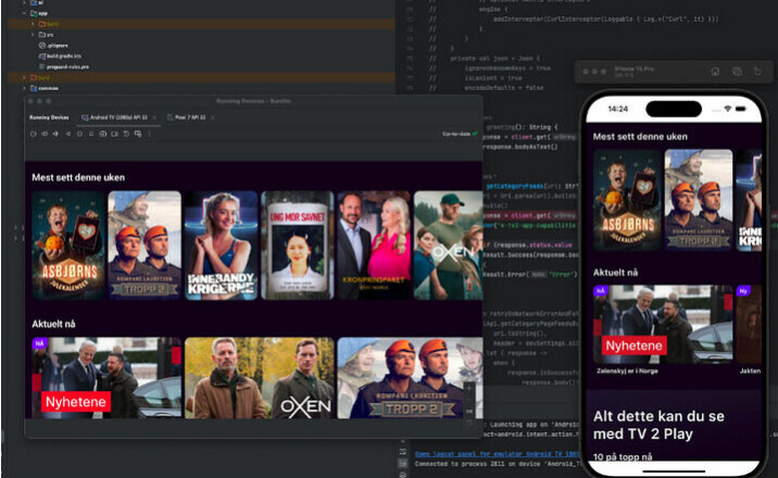 Det kan være tidkrevende å implementere kompliserte grensesnitt på tvers av ulike plattformer. Teamet som lager TV 2 Play vurderer nå Compose Multiplatform. 📸: TV 2