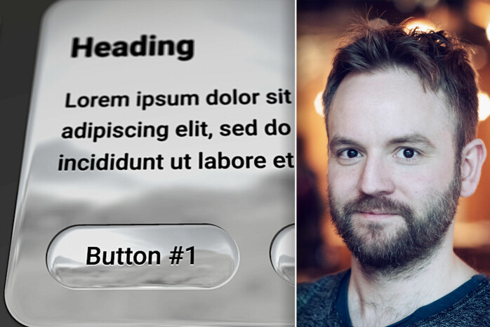 Mikael Åsbjørnsson-Stensland er gründer og utvikler i Erke, men har tid til ett og annet hobbyprosjekt. – Flat design er såååå 2014, sier Mikael om MetalliCSS-prosjektet. 📸: Privat