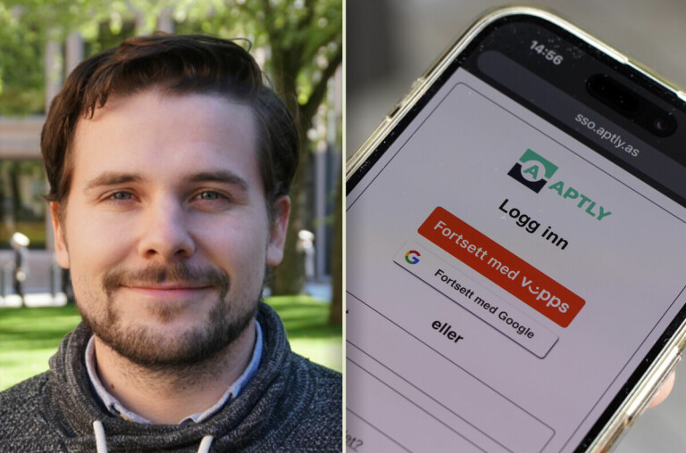 Emil Andreas Olsen la til gratis innlogging med Vipps i Aptly-tjenesten han utvikler, men nå vil Vipps ha betalt for tjenesten. Det skaper problemer for det lille selskapet hans. 📸: Privat