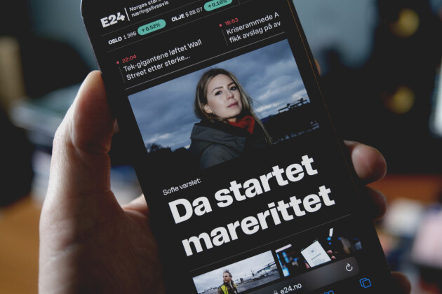 Artikkelen i E24. 📸: Ole Petter Baugerød Stokke