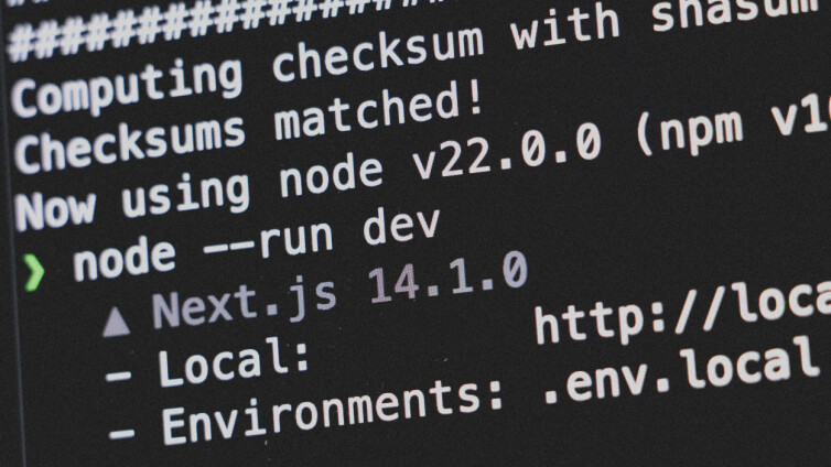 Nå kan du skrive node --run i stedet for npm run. Det er flere bokstaver, men skal likevel gå raskere. 📸: Kurt Lekanger