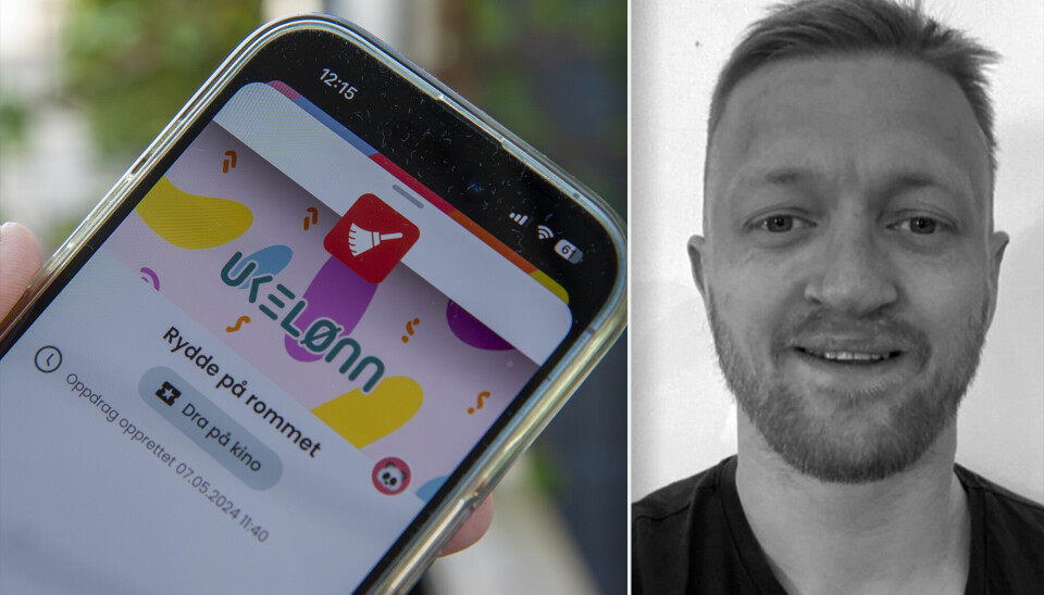 Ronny Rosvold har laget appen Ukelønn sammen med en barndomskompis som jobber som profesjonell designer. 📸: Kurt Lekanger / privat