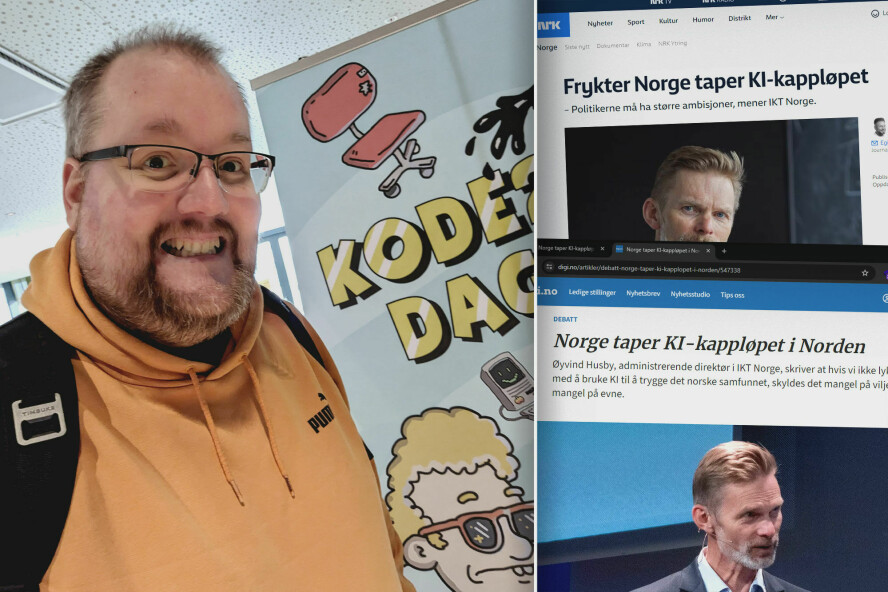 - Hvorfor er AI så livsnødvendig for at vi skal kunne innovere og skape nye, fantastiske ting? spør Vegar Norman, etter alle oppslagene i det siste om et påstått 'AI-kappløp' som Norge skal være i ferd med å tape. 📸: Privat / kode24