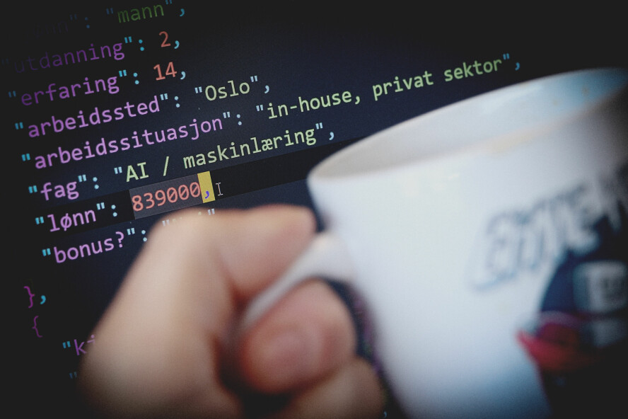 kode24 deler ut alle lønnstallene våre fra lønnsundersøkelsen 2024, blant annet i JSON-format. 📸: Ole Petter Baugerød Stokke