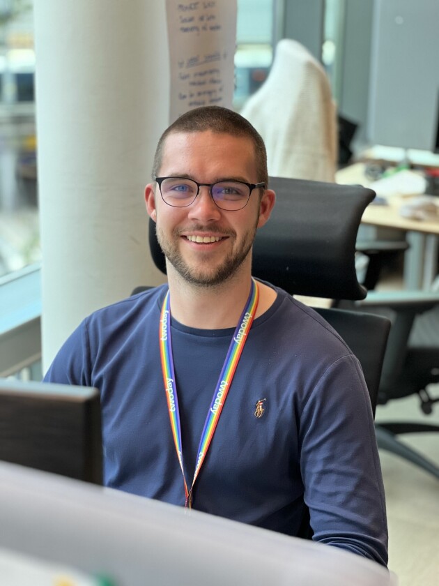 Sommerstudenten Kristian Johansen.