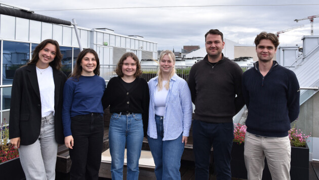 Teamet med sommerstudenter som skal jobbe med TV-aksjonen-prosjektet. 📸: Privat