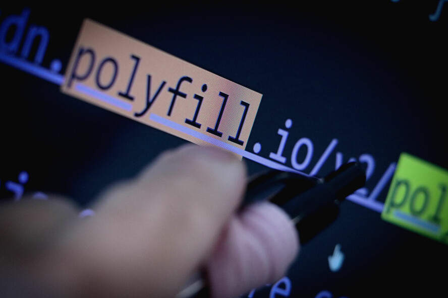 Polyfill.io er overtatt av kinsere som trolig sprer skadevare. Domenet brukes av flere norske nettsider, som her. 📸: Ole Petter Baugerød Stokke