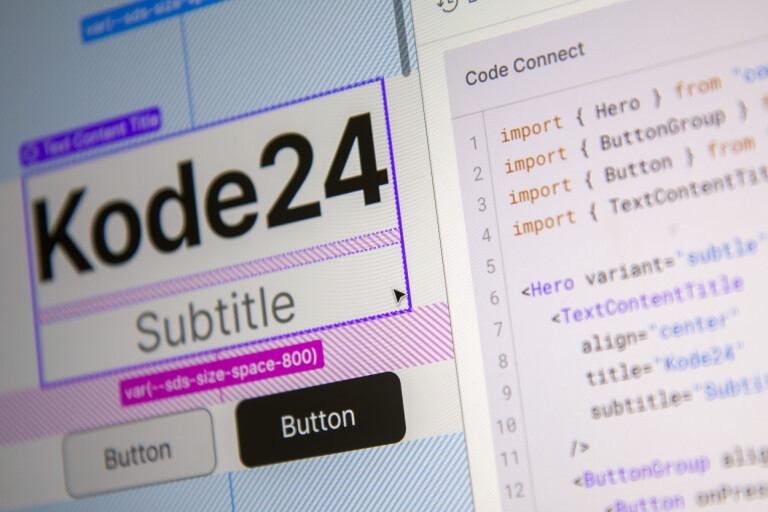 Med Figma Code Connect kan du koble designsystemet ditt i Figma til faktiske React-komponenter. 📸: Kurt Lekanger