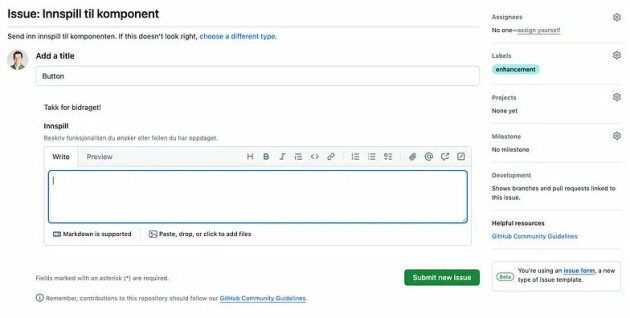Tilbakemeldings–knapp med kontekst: – Genial implementasjon!