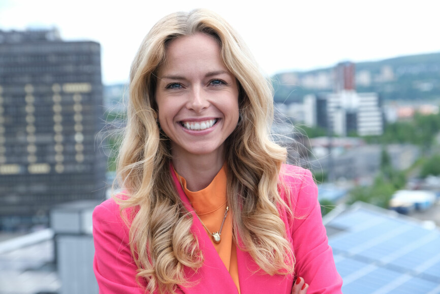Nelly Flatland i Atea er, ikke uventet, veldig glad for at selskapet kommer med på en toppliste over verdens mest bærekraftige selskaper. 📸: Atea