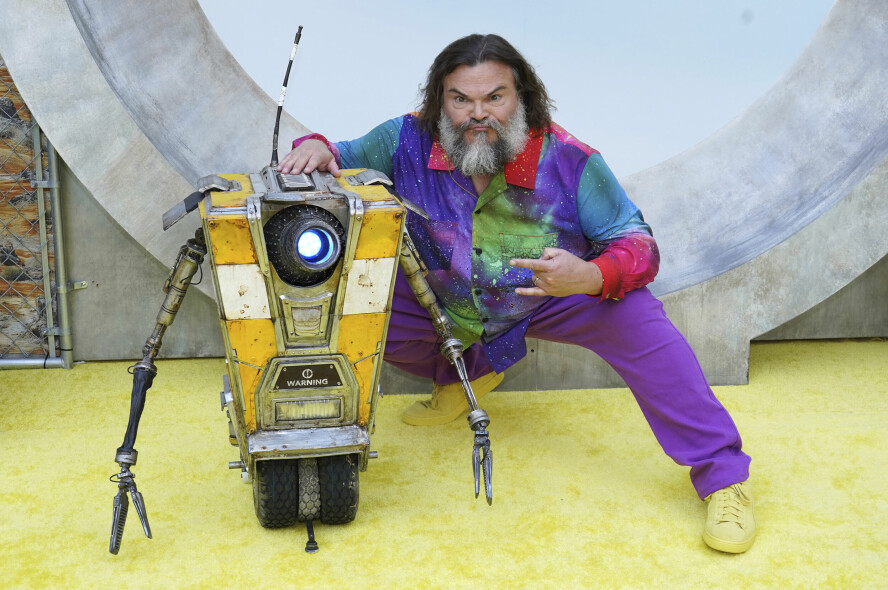 Jack Black arrives at a fan event for "Borderlands" on Tuesday, Aug. 6, 2024, at TCL Chinese Theater in Los Angeles. (Photo by Jordan Strauss/Invision/AP)