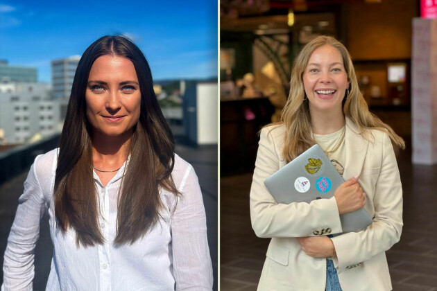 Mathilde Jelen Danielsen og Marthe Carlsen-Kirkemo i TENK – Tech-nettverket for kvinner. 📸: Privat