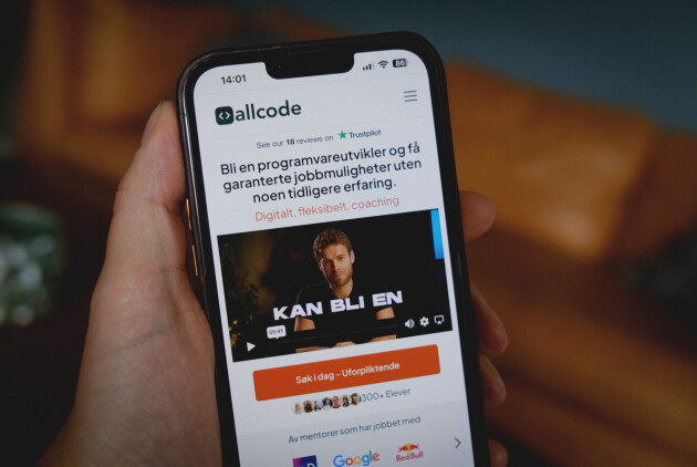 Allcode hevder å ha hatt over 300 deltakere, og har god score på Trustpilot. Mange er likevel skeptiske. 📸: Ole Petter Baugerød Stokke