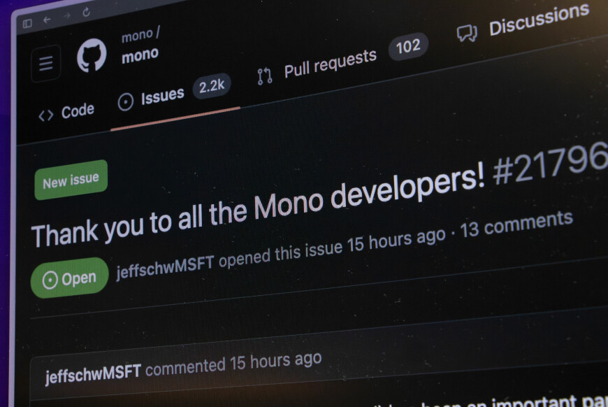 Microsoft vil ikke lenger vedlikeholde Mono-prosjektet, og gir det bort til WineHQ. 📸: Kurt Lekanger