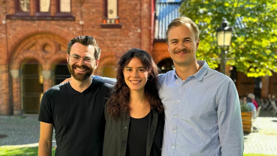 Caleb Munchinsky (tv.), Suzane Hamze og Amund Fremming er Epinovas nye backend-trio. 📸: Epinova
