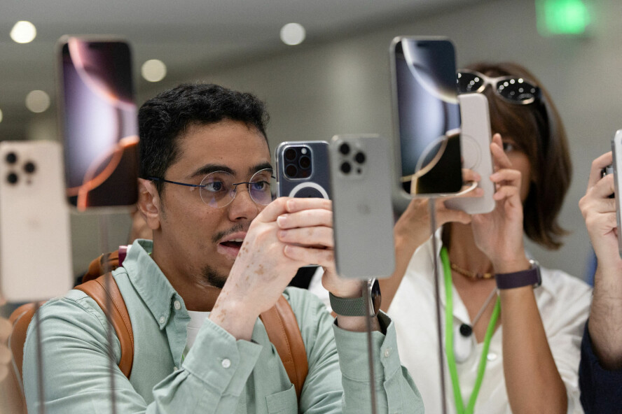 iPhone 16 ble lansert i Steve Jobs Theater i Cupertino mandag denne uka. 📸: REUTERS / Manuel Orbegozo / NTB
