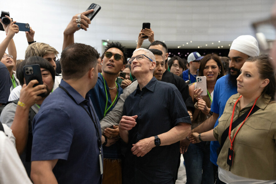 Apple-CEO Tim Cook under iPhone 16-lanseringen denne uka. 📸: REUTERS / Manuel Orbegozo / NTB