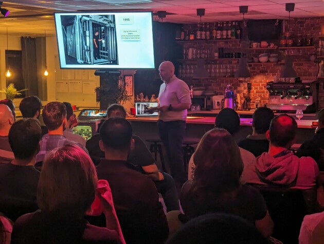 Fra en Meetup på kontoret tidligere i år. 📸: Privat