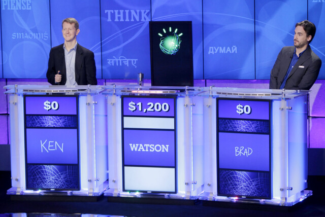En gang for lenge siden var IBM på toppen av AI-spillet, som da IBMs Watson vant Jeopardy mot to storspillere i 2011. WatsonX, derimot, skal ikke være like imponerende. 📸: AP Photo / Seth Wenig / NTB