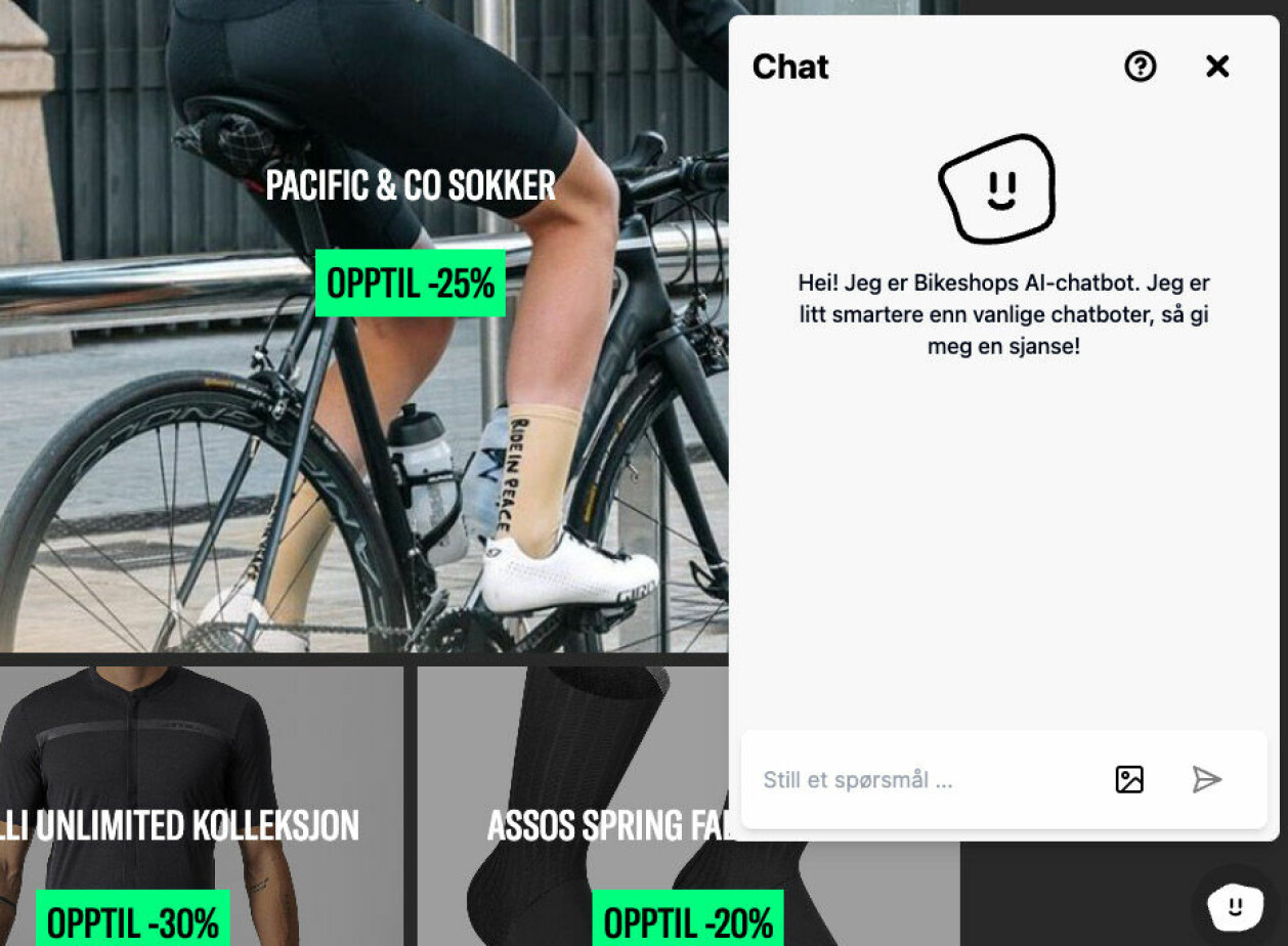 Bikeshop var en av de første pilotkundene.