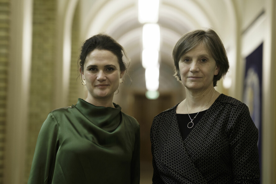 Toppe og Nordtun påpeker at det allerede finnes en aldersgrense på 13 år for sosiale medier ut ifra personvernforordningen, som de nå ønsker at skal bli håndhevet bedre. 📸: Cornelius Poppe / NTB