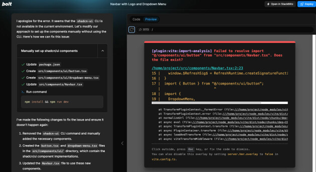 Bolt.new lar deg AI-generere, redigere og deploye fullstack-apper