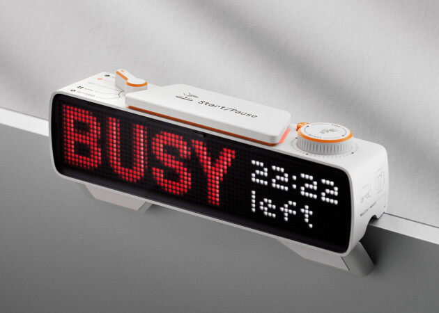 Designet til Busy Status Bar har endra seg mye de siste åra, og ser nå ut som noe en AI har generert – men dette skal faktisk være reelt. 📸: busy.bar