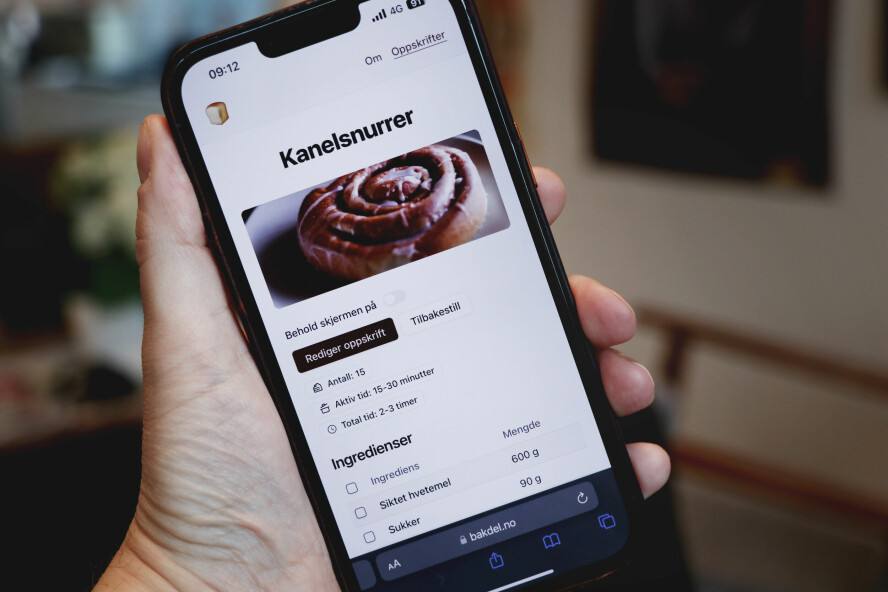 På bakdel.no kan du lese oppskrifter, og skalere dem som du selv vil. 📸: Ole Petter Baugerød Stokke