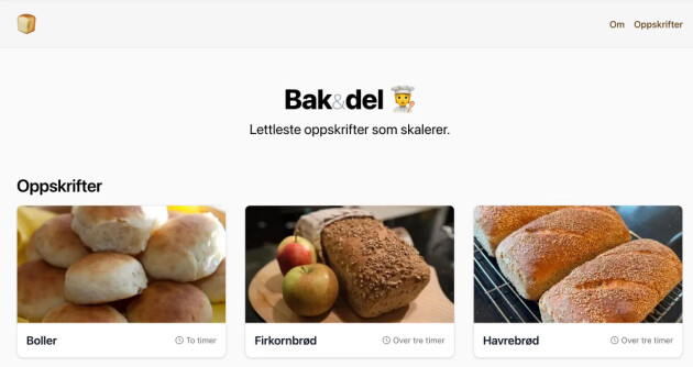 Bak&del har fått domenet bakdel.no.