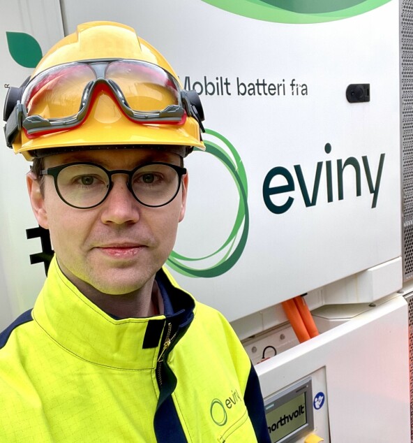 Knut Marius jobber for tiden på et prosjekt for Eviny. 📸: Privat