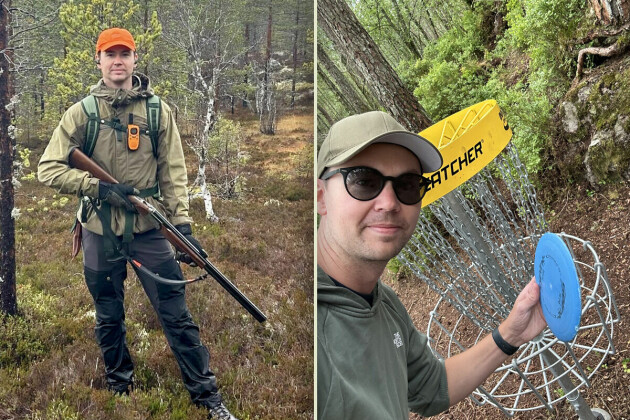 Knut Marius' fritidsinteresser inkluderer blant annet småviltvakt og disc golf. 📸: Privat