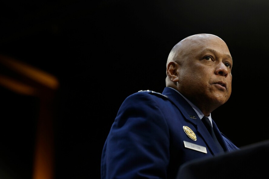 Den amerikanske generalen Anthony J. Cotton understreket nylig behovet for AI-støtte til USAs atomvåpenprogram. 📸: Anna Moneymaker / Getty Images / AFP / NTB