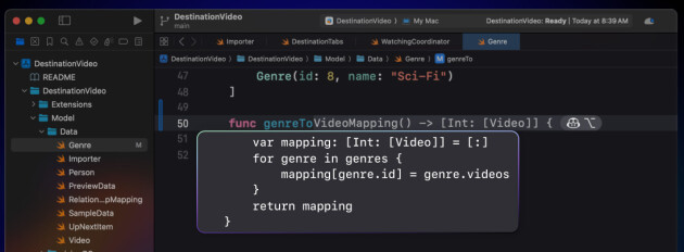 Copilot er nå tilgjengelig også for XCode. 📸: GitHub