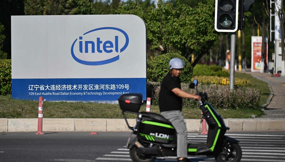 Intel har et tungt år i 2024. Fra 8. november blir de kastet ut fra Dow Jones-indeksen, for første gang siden 1999. 📸: Pedro Pardo / AFP / NTB