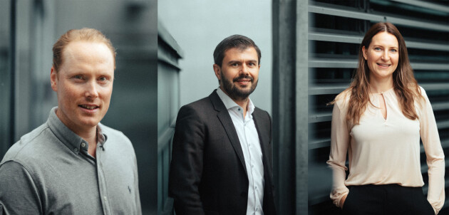 Ole-Jacob jobber sammen med kollegaene Arturo Calvo (CTO), Tarjei Romtveit (Head of engineering) og Gabriela Rutkowska (Sr. Software Engineer). 📸: People Made Machines