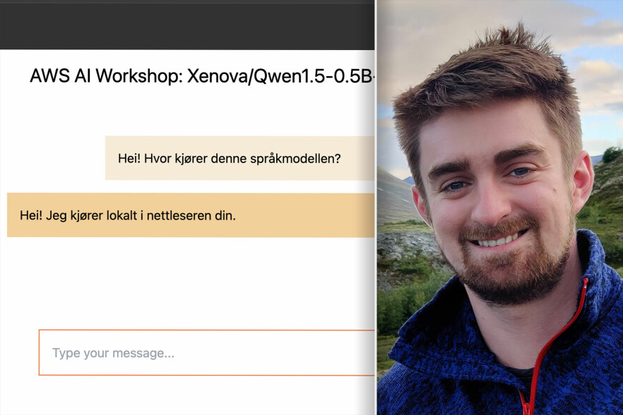 Vemund Santi er senior fullstack-utvikler, og har blitt glad i lokale AI-modeller. 📸: Privat