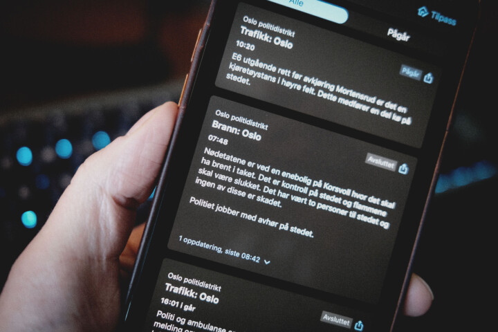Politiets nye app Politiloggen vinner heder og ære. Men ikke gullmedalje, da. 📸: Ole Petter Baugerød Stokke