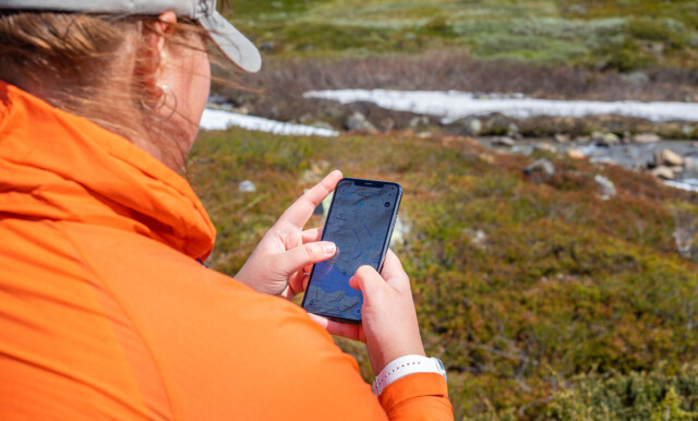 Fra nyttår er det slutt for kartappen «Hvor?» fra Kartverket. 📸: Hanna Hauan / Kartverket