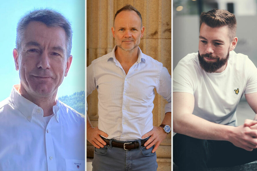 Bent Harald Enlien, Richard Støen og Sindre Stenland i nye Delta Consulting.