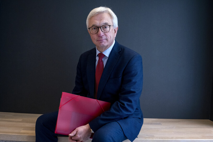 Riksrevisor Karl Eirik Schjøtt-Pedersen legger fram undersøkelsene av den årlige revisjonen av statens regnskaper. 📸: Javad Parsa / NTB