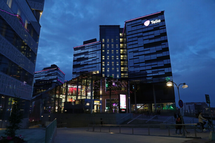 Telia melder at de er i mål med nedbemanningen i selskapet. Her fra deres hovedkvarter i Stockholm. 📸: Jeppe Gustafsson / Shutterstock / NTB