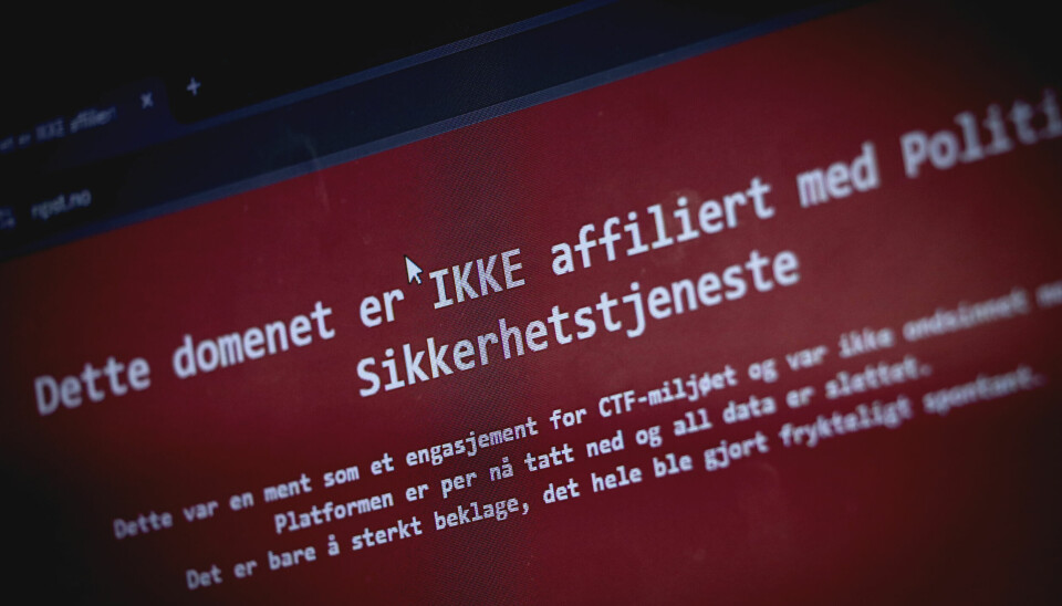 NPST.no viser nå denne beskjeden. 📸: Ole Petter Baugerød Stokke