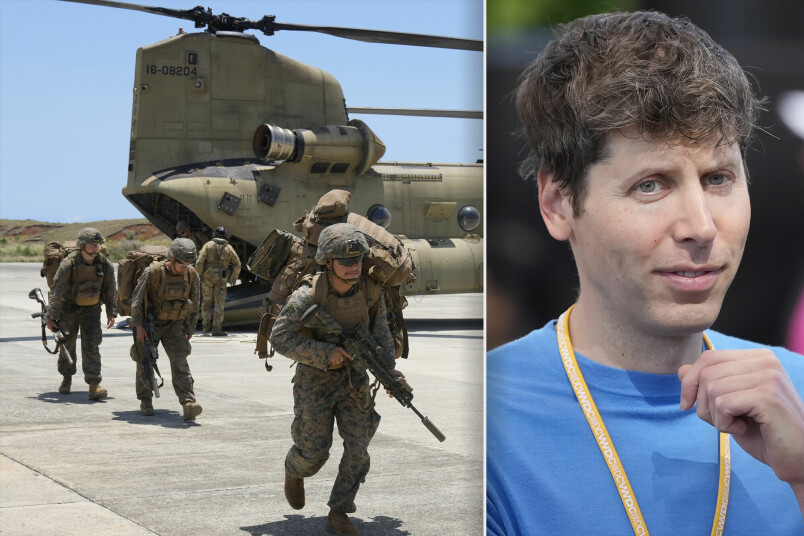 Det siste året har OpenAi gått fra forbud mot militær bruk, til å skulle bidra i våpensystemer for US Marines. 📸: Jeff Chiu / Aaron Favila / AP / NTB