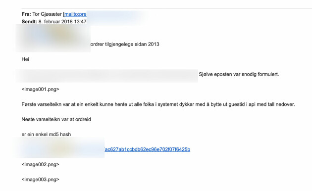 Når me varsla ein kagge som var vidopen for eit rainbow table “åtak”. Me kunne hente ut kva som helst ordre. Kanskje russarane allerede hadde gjort det for alt me veit.