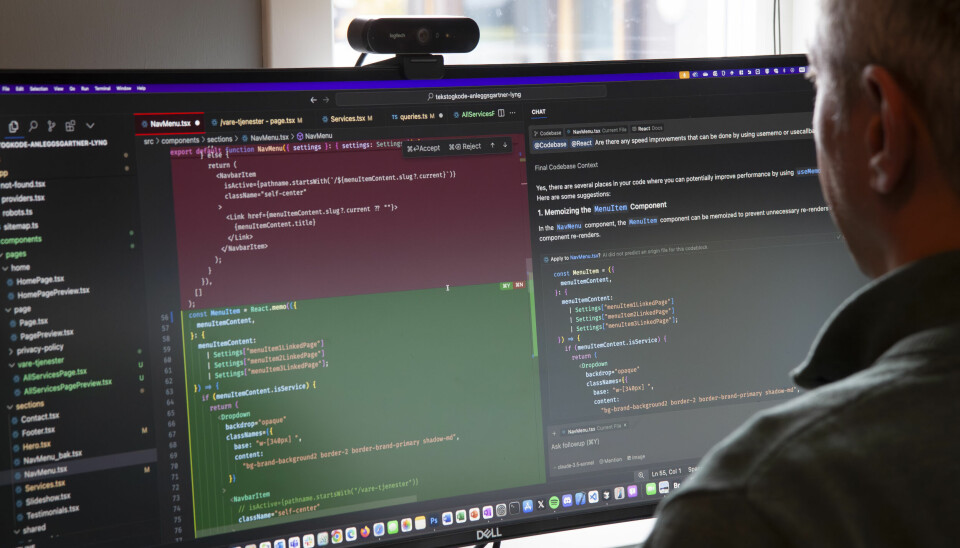 AI-kodeverktøy som Cursor har revolusjonert hverdagen til mange utviklere, og AI-koding får kode24-prisen for Årets trend 2024. 📸: Kurt Lekanger