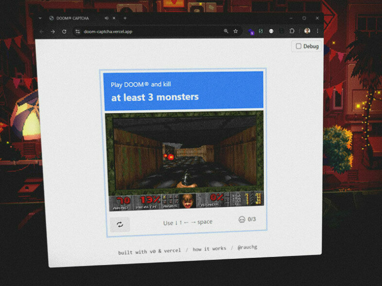 Drep tre monstre på høyeste vanskelighetsgrad i Doom. Ellers er du en robot! 📸: Ole Petter Baugerød Stokke