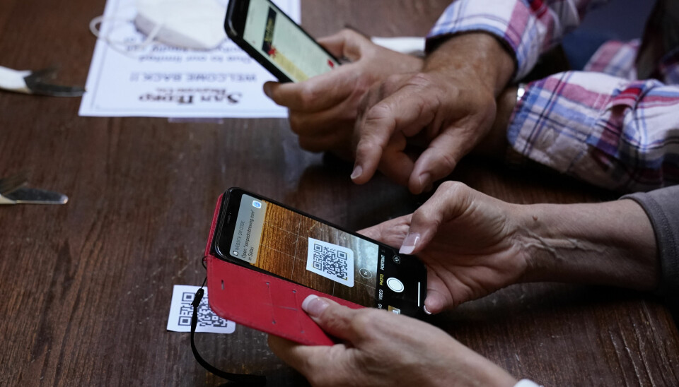 Norske leverandører av QR-menyer har problemer etter pandemien. 📸: AP Photo / Ashley Landis