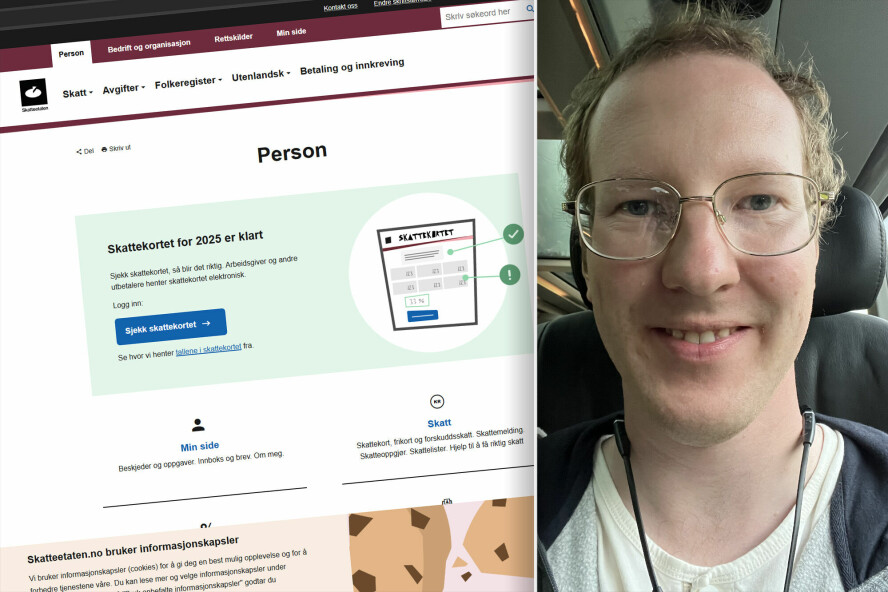 Eilif Johansen har undersøkt 75 offentlige nettsider etter at de nye reglene for cookies trådte i kraft. Han er overrasket over resultatet. 📸: Skjermdump / Privat