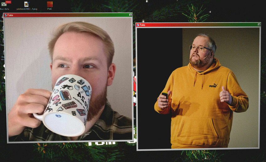 Daniel Holme Huglen fikk hovedseieren, og Vegar Norman og Norsk Programmering lagseieren, i kode24s julekalender 2024. 📸: Ole Petter Baugerød Stokke