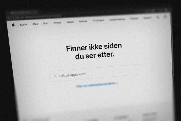 Apple-reklamen fra Osloskolen er borte vekk. 📸: Ole Petter Baugerød Stokke